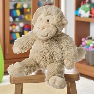 Mary Meyer Plush Popcorn Monkey FabFuzz Stuffed Animal Nursery Decor Shower 16"